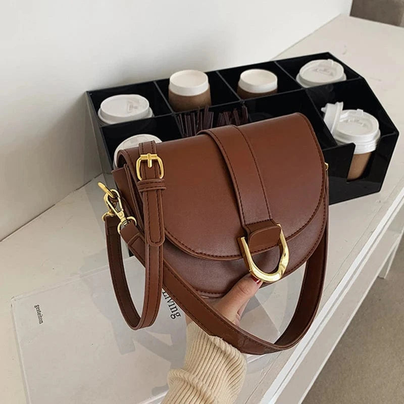 Handbags Vegan Leather Brown
