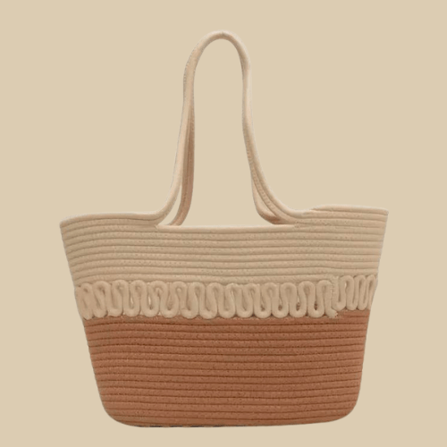 THICK STRAP STRAW BAG main image 1