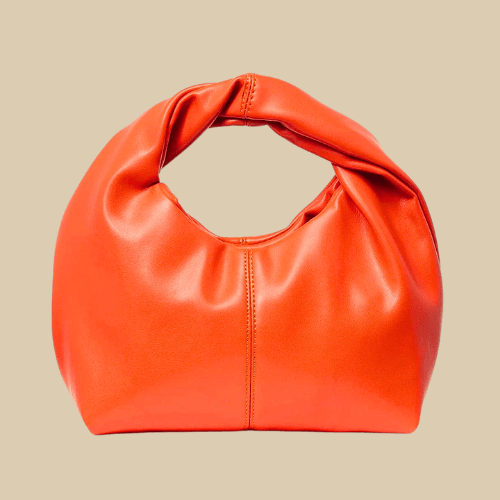 Leather Handbag Slouch | Kate Orange