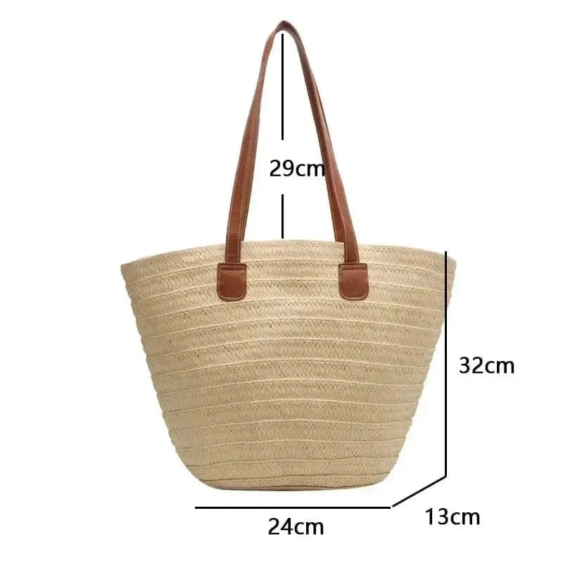 Oversized Straw Bag