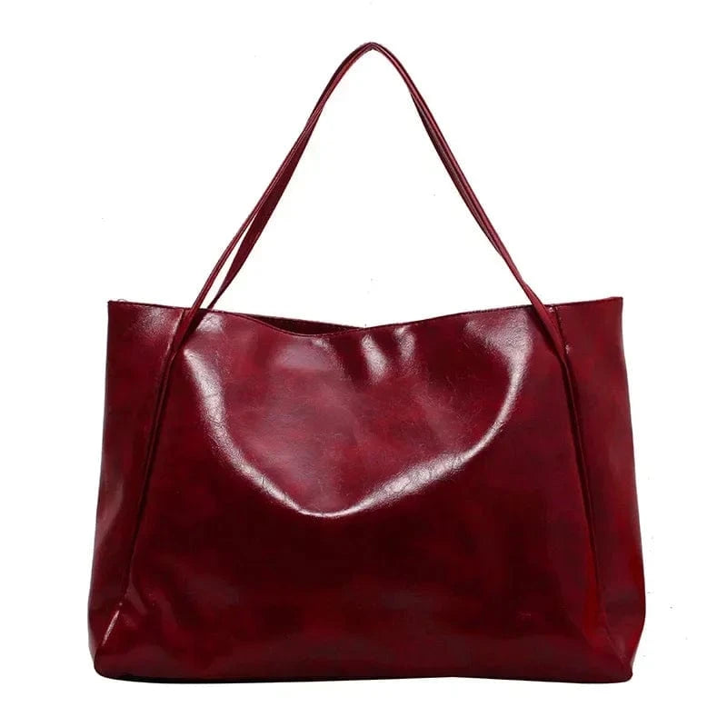 Slouchy Leather Tote Bag
