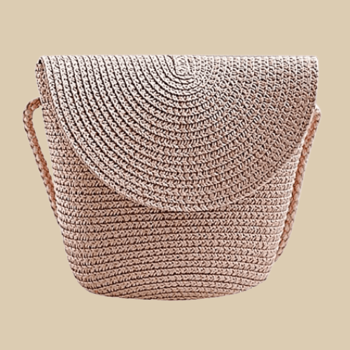 Small Straw Bags | Maria pink