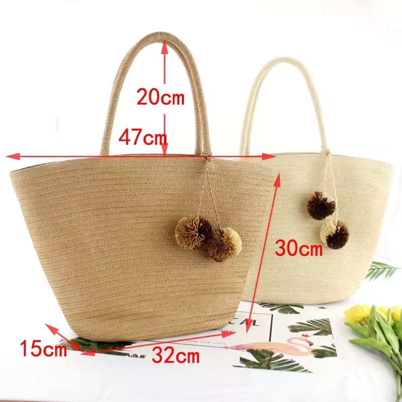 Wicker Beach Bag