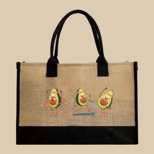 Beach Bag Jute | Sophie Avocado 1