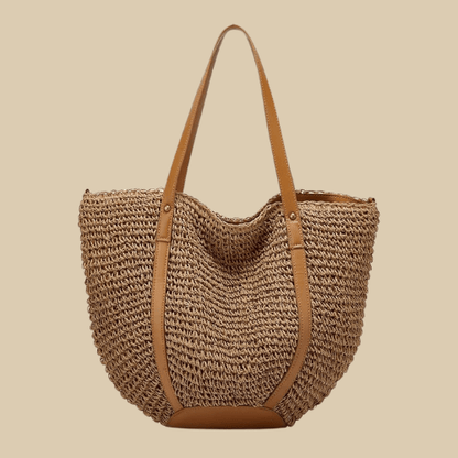 Beach Bag Straw | Eloise camel