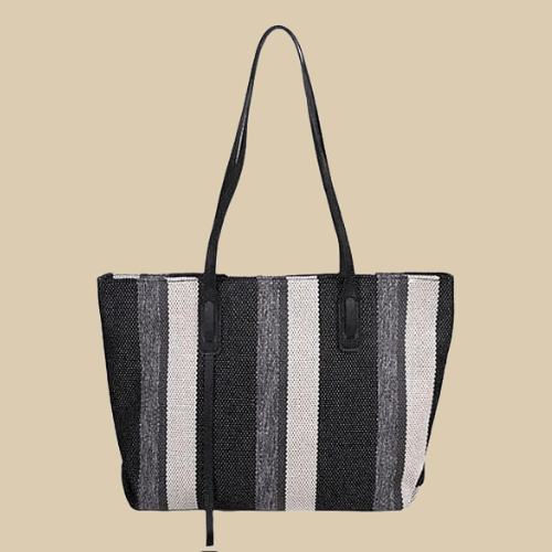 Black Raffia Bag | Dalla Black