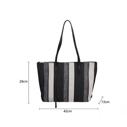 Black Raffia Bag | Dalla Black