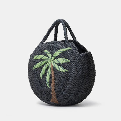 Black Straw Bag | Holly Black