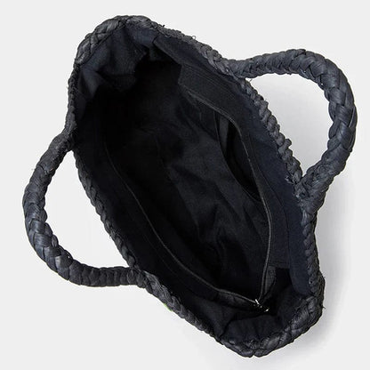 Black Straw Bag | Holly Black