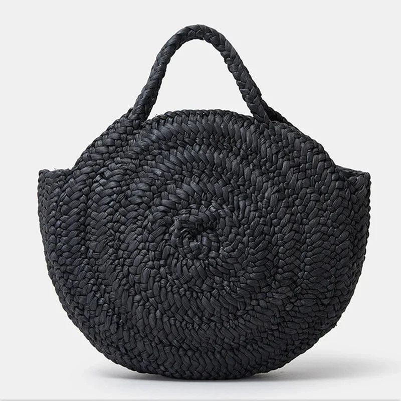 Black Straw Bag | Holly Black