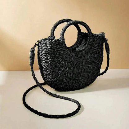 Colorful Straw Bags | Viviane Black