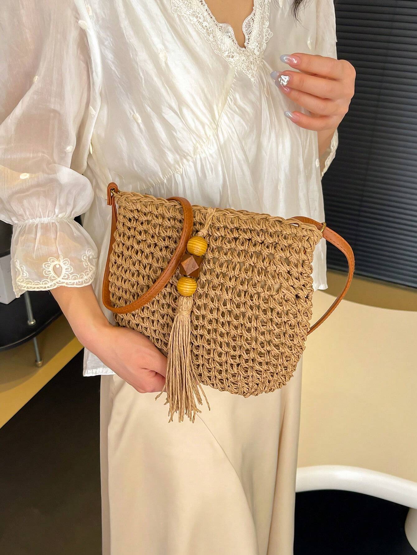 Crochet Crossbody Mini Bag