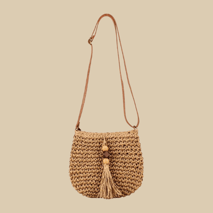 Crochet Crossbody Mini Bag Coffee