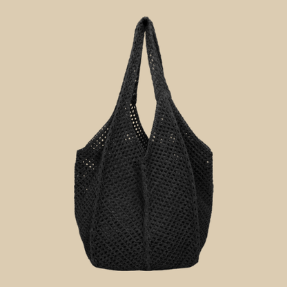 Crochet Grocery Bag Black