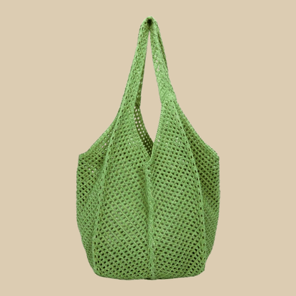 Crochet Grocery Bag Green