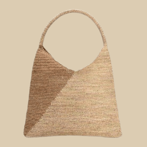 Crochet Jute Bag brown beige