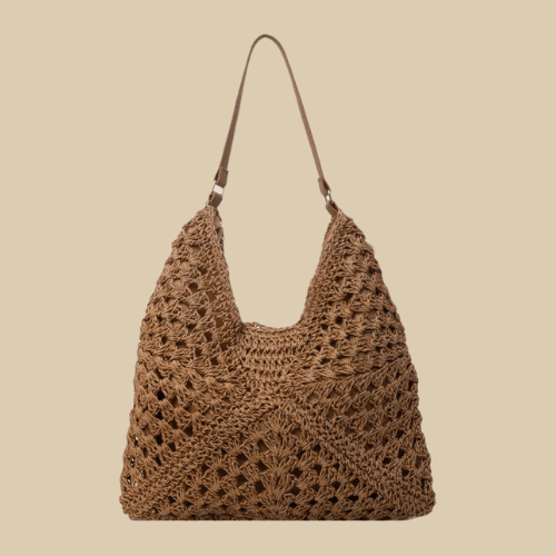 Crochet Tote Bag Coffee