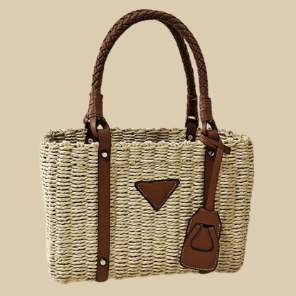 Designer Raffia Bag Beige / No logo