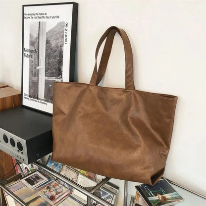 Huge Leather Tote Bag | Biella