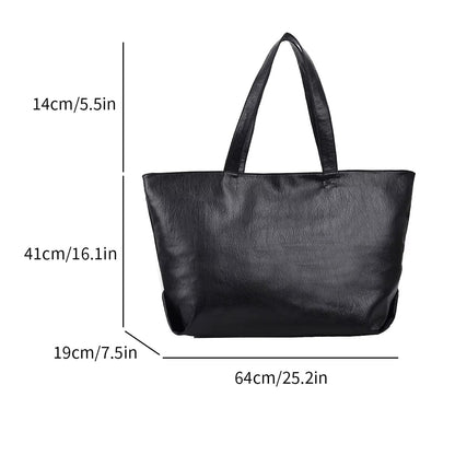 Huge Leather Tote Bag | Biella