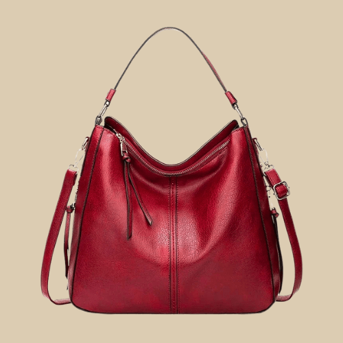 Ladies Leather Handbags | Daniella Red