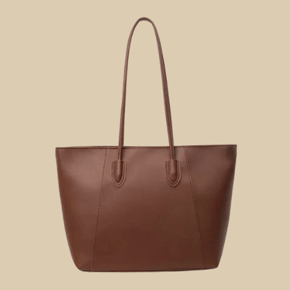 Ladies Leather Tote Bag | Milla Coffee