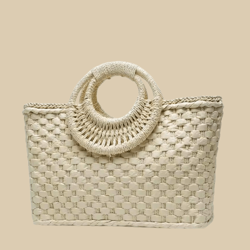 Ladies Straw Bag | Boho Beige