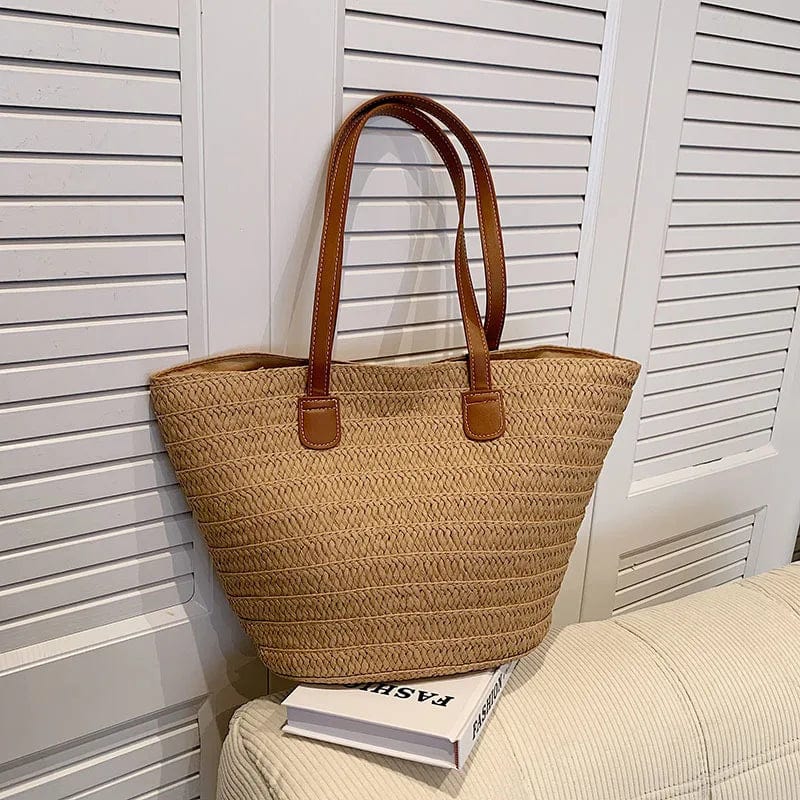 Large Straw Tote Bag | Melinda