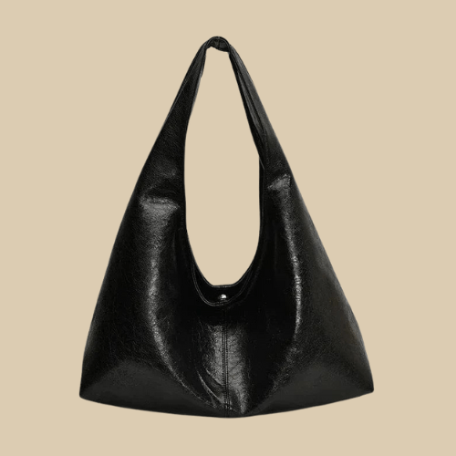 Leather Hobo Handbags | Dakota Black