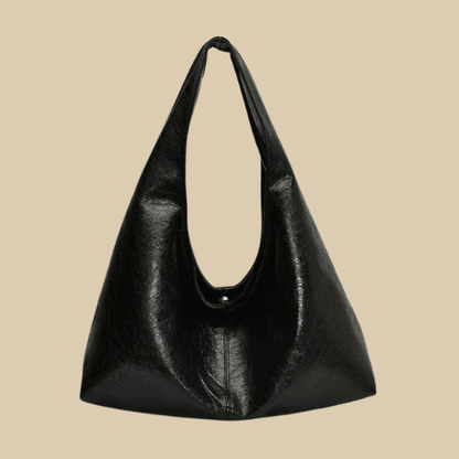 Leather Hobo Handbags | Dakota Black