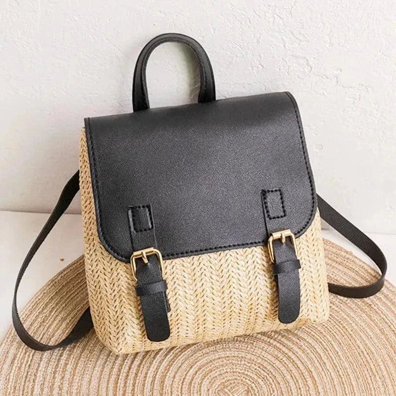 Mini Straw Backpack | Fanny