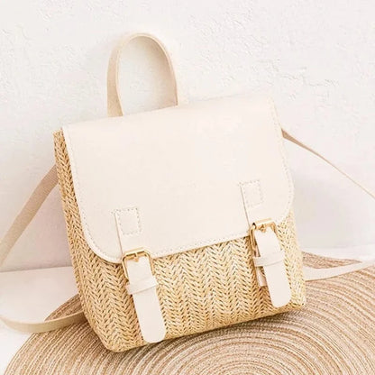 Mini Straw Backpack | Fanny