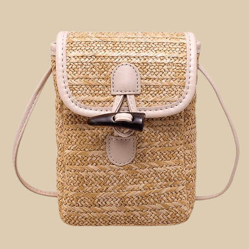 Mini Straw Bag | Jolyne Beige