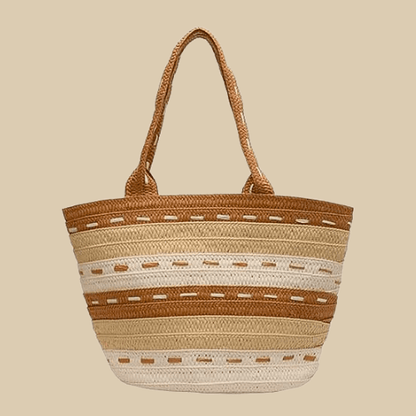 Poolside Straw Bags Beige