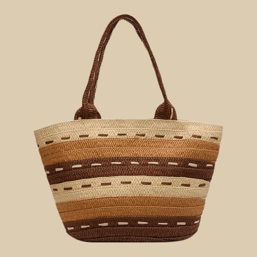 Poolside Straw Bags Brown