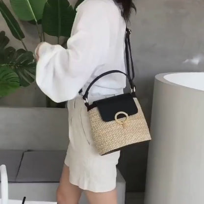 Women's Straw Shoulder Bag | Briana