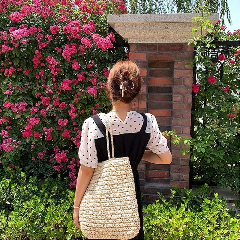 Raffia Shoulder Bag