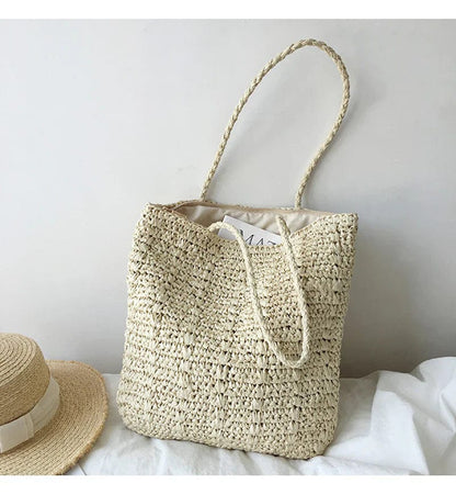 Raffia Shoulder Bag