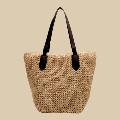 Raffia Tote Bag Beige