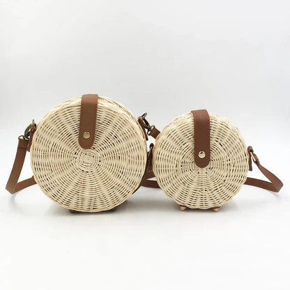 Rattan Circle Bag