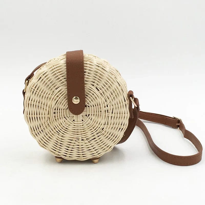 Rattan Circle Bag