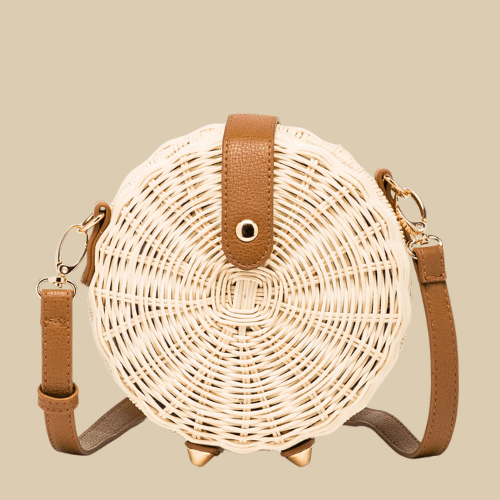 Rattan Circle Bag Small
