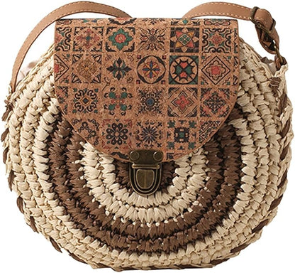 Round Straw Bag | Natania