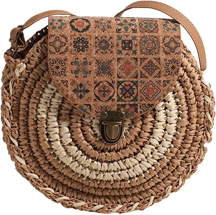 Round Straw Bag | Natania