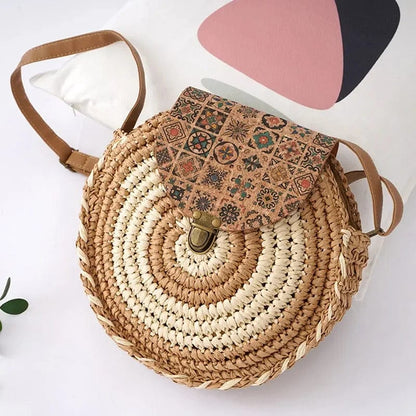 Round Straw Bag | Natania