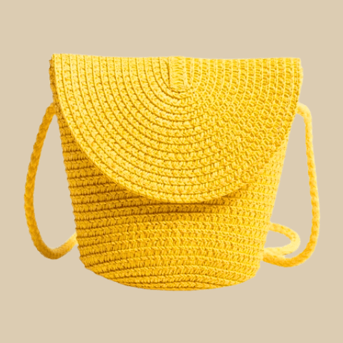 Small Straw Bags | Maria yellow