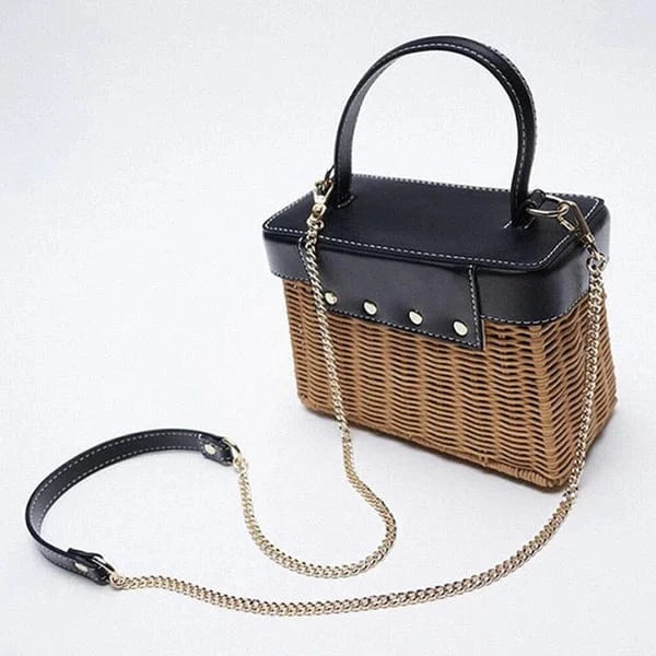 Small Wicker Bag | Sophie black