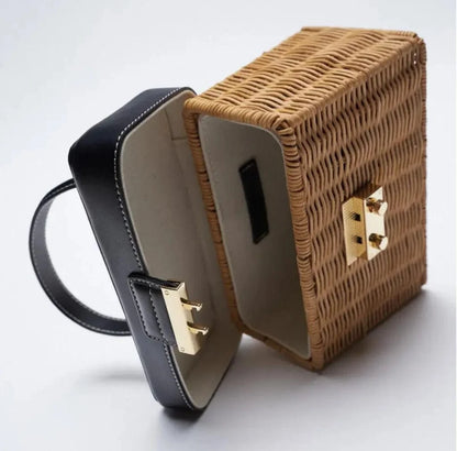 Small Wicker Bag | Sophie black