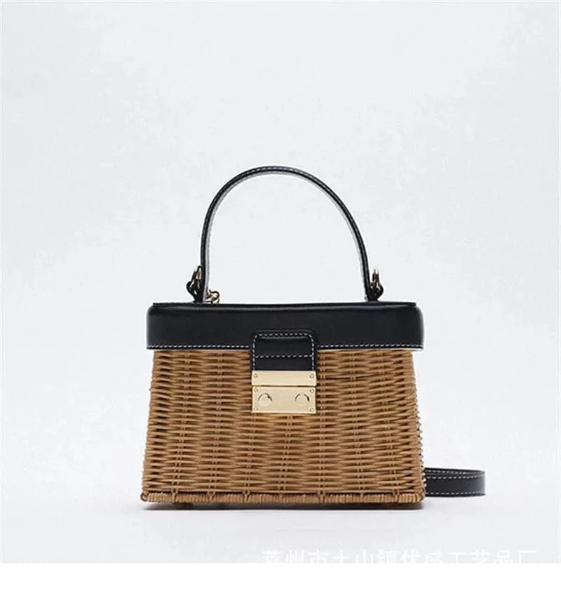 Small Wicker Bag | Sophie black