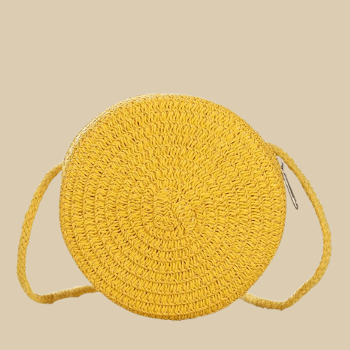 Straw Bags With Zipper | Patricia Yellow